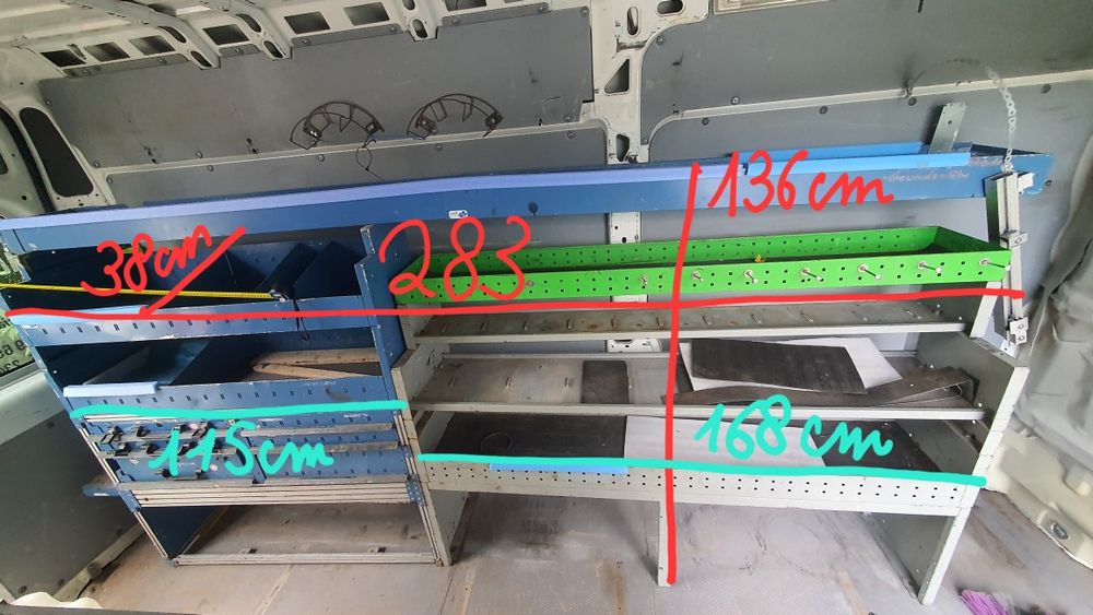 Armários para carrinha