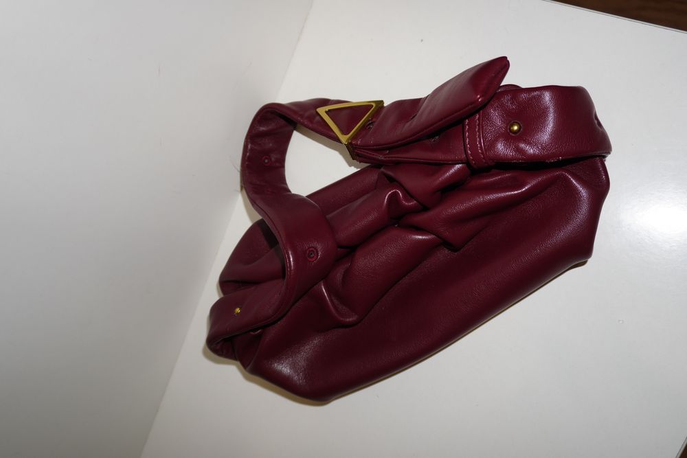 Бордова сумка , сумка тоут