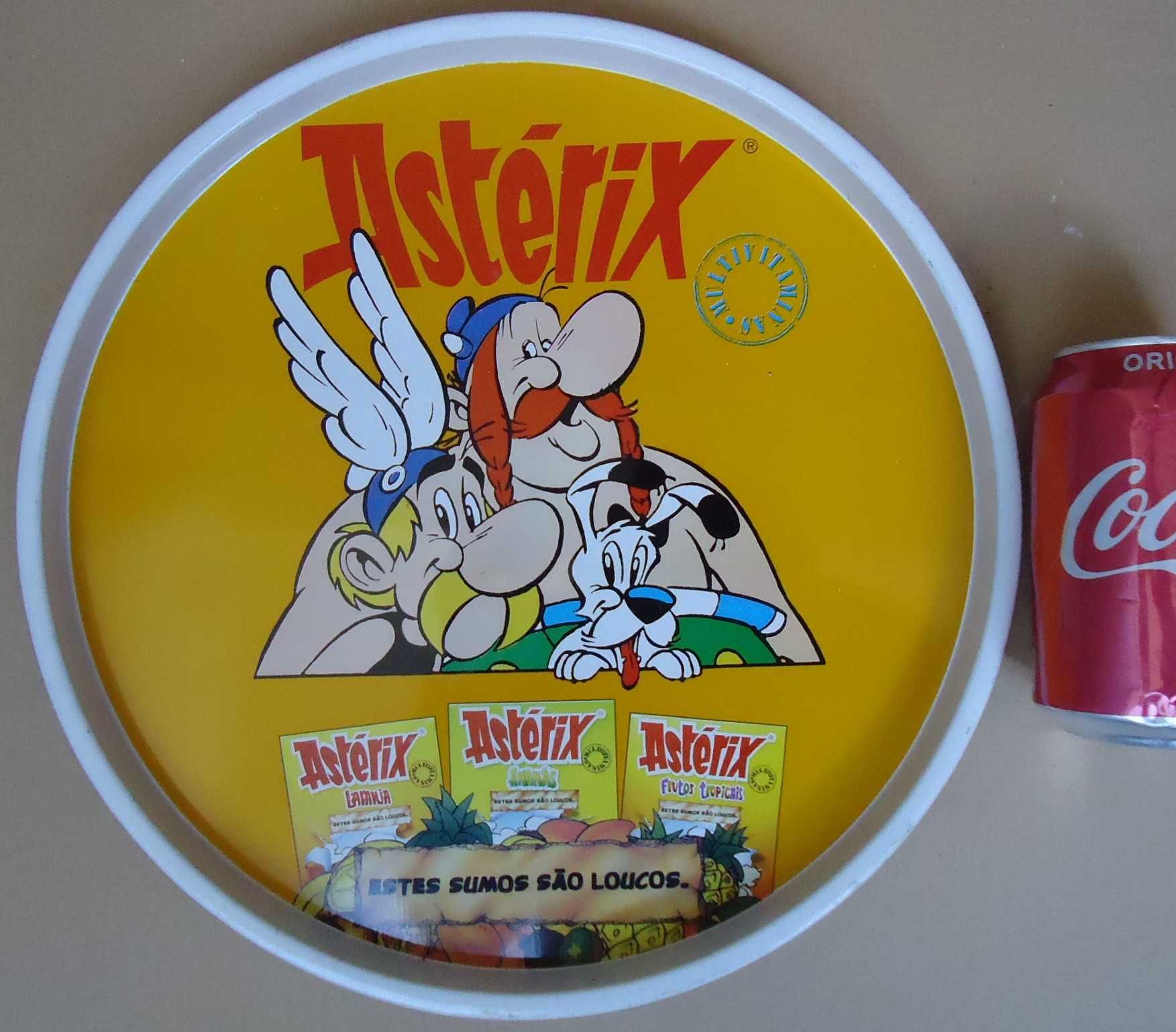 ASTÉRIX - Bandeja metálica BRINDE dos "Sumos Multivitaminas".