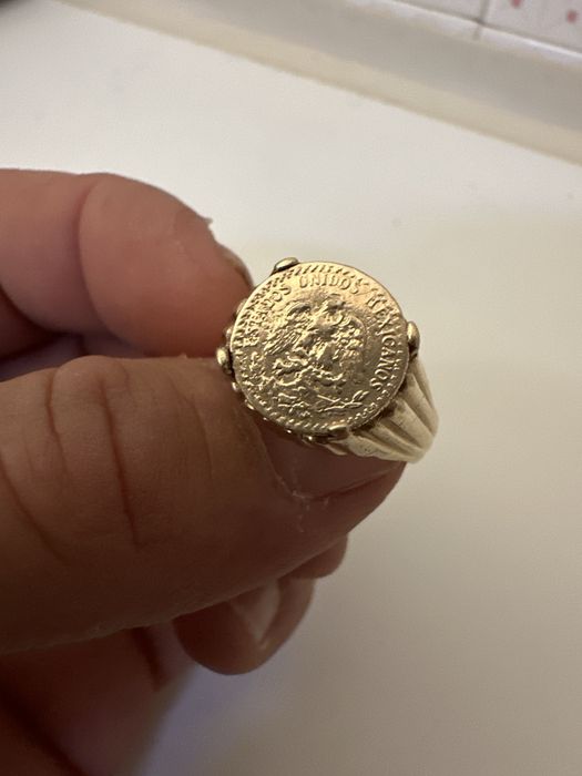 Anel 2 Pesos Mexicanos 9k