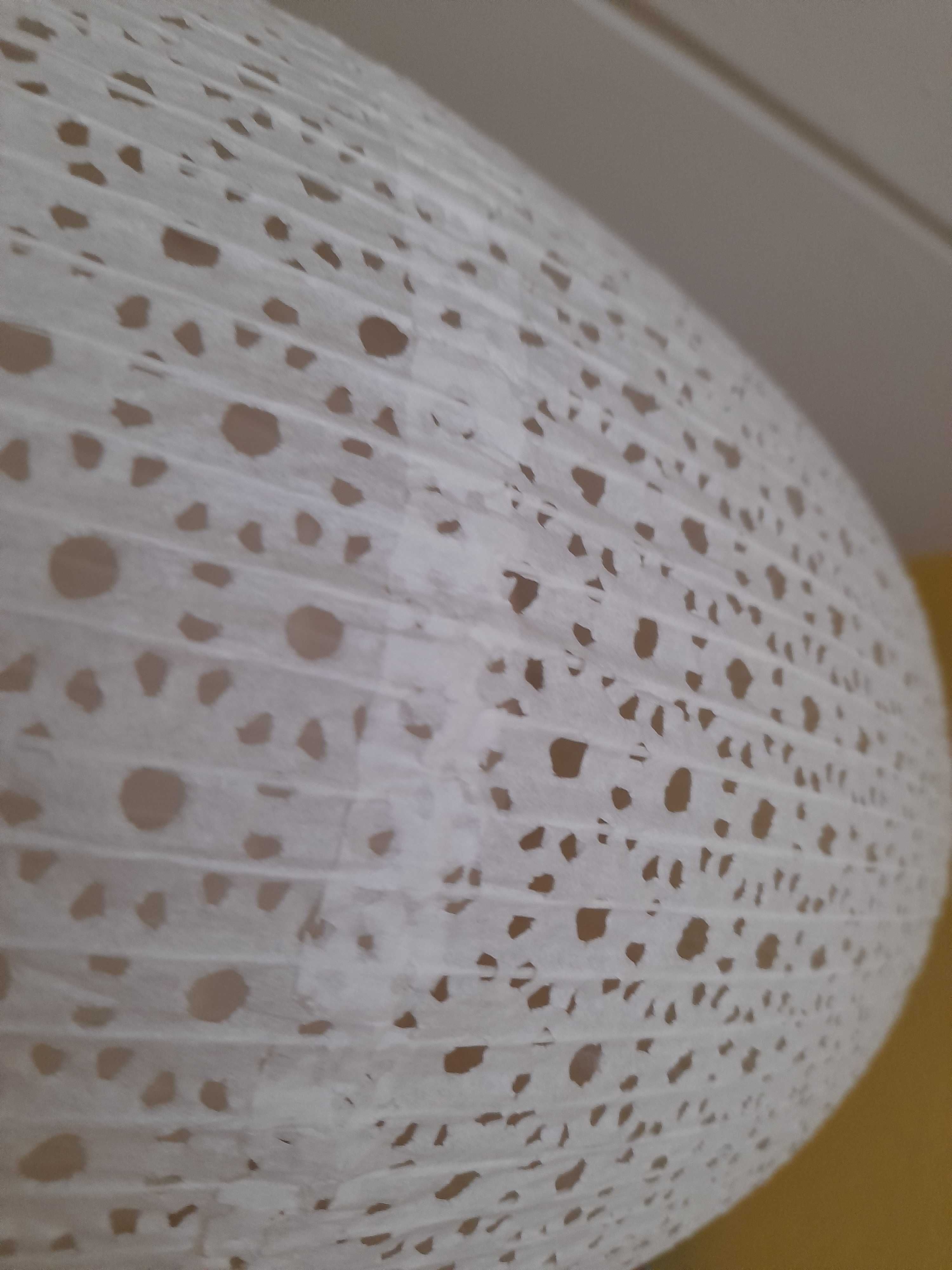Lampa klosz Ikea duża ażurowa owalna