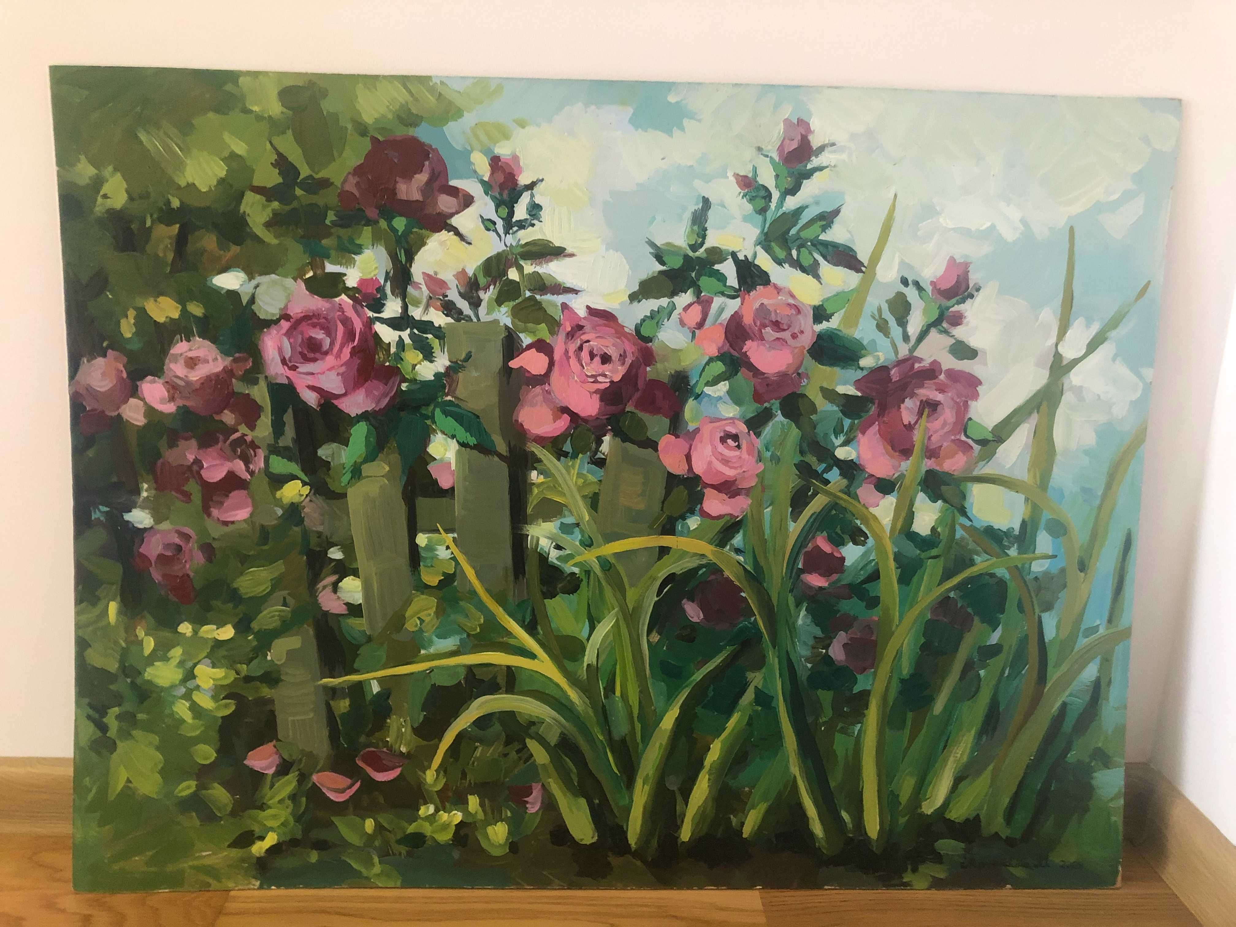 Картина "Троянди у саду". Збір коштів на ЗСУ