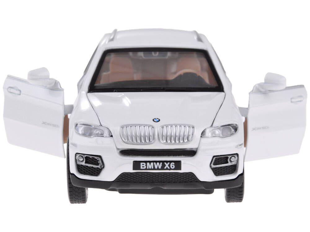 Auto Metalowe Bmw X6 Model Skala 1:32 Biały Suv Światło Dźwięk Za4606