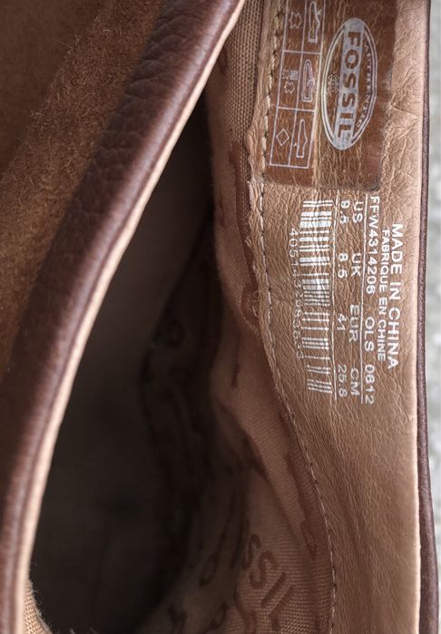 Botki skórzane FOSSIL, 41