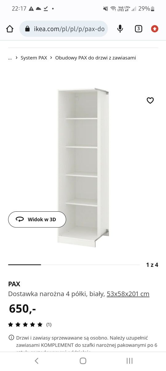 Ikea pax narozna