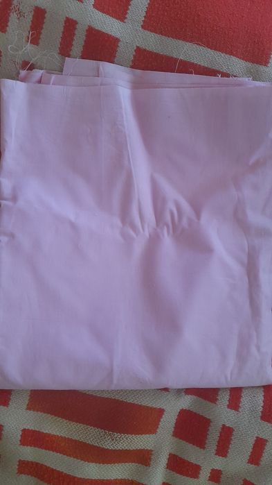 3 отреза ткани -тик разный