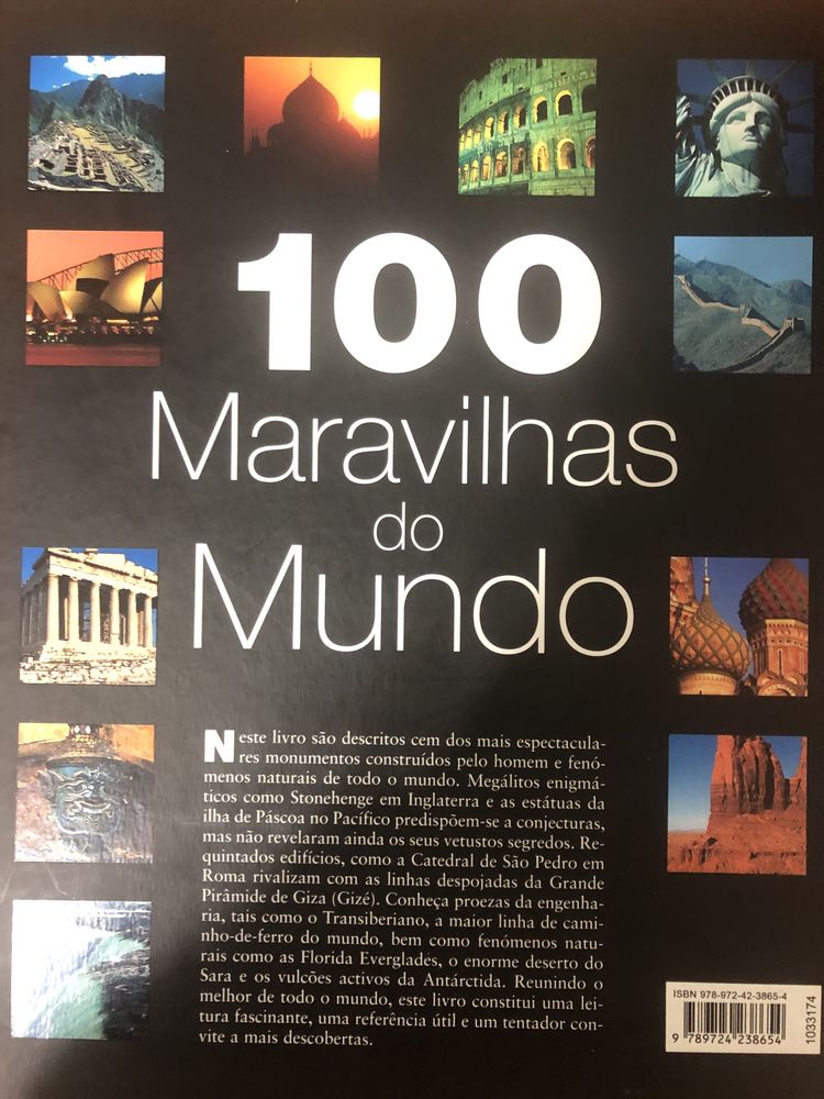 Visgens Enciclopedia Livro 100 maravilhas do mundo