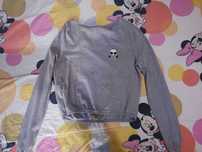 Pullover Cinzento Cropped