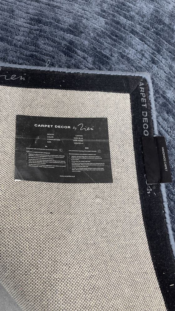 Dywan KLER/Carper Decor Canyon dark Blue by Zień