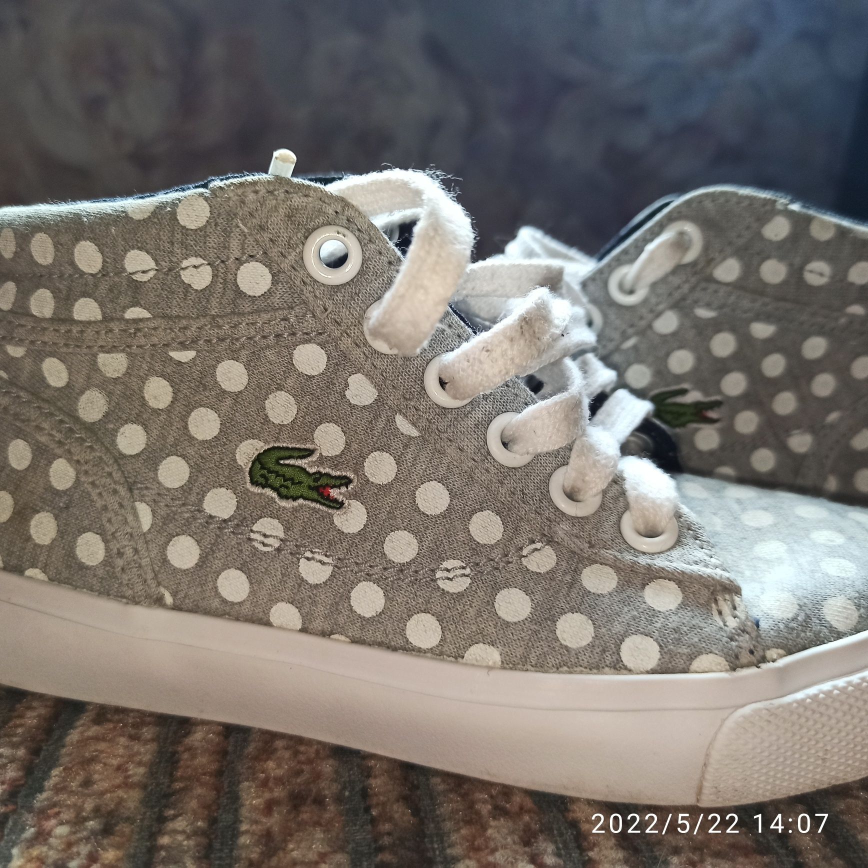 Кеды Lacoste (мокасины), ботинки демисезонные