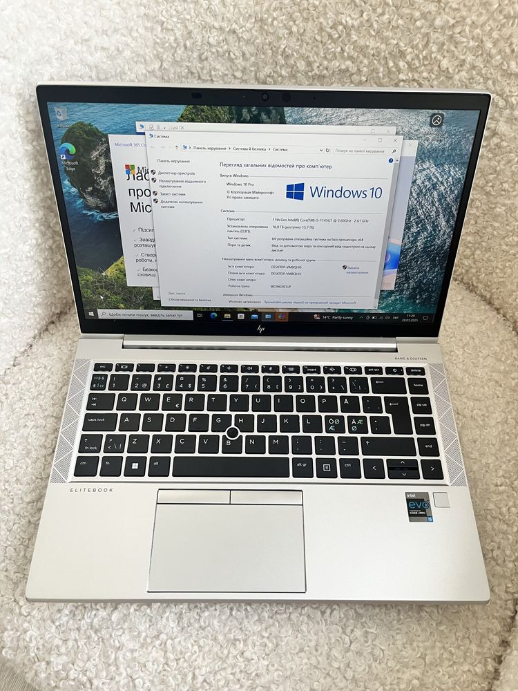 Hp elitebook 840 g8 i5-1145g7 16ram 14”FHDips