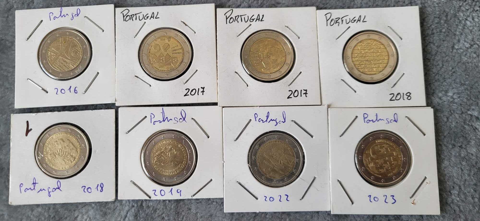 Moedas Comemorativas Euro - Áustria, Bélgica, França, Portugal