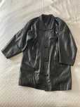 Casaco em pele Vintage 1980s / Vintage leather coat 1980s