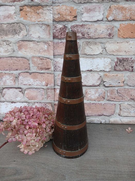 Stara drewniana butelka na wino francuska butelka na cydr