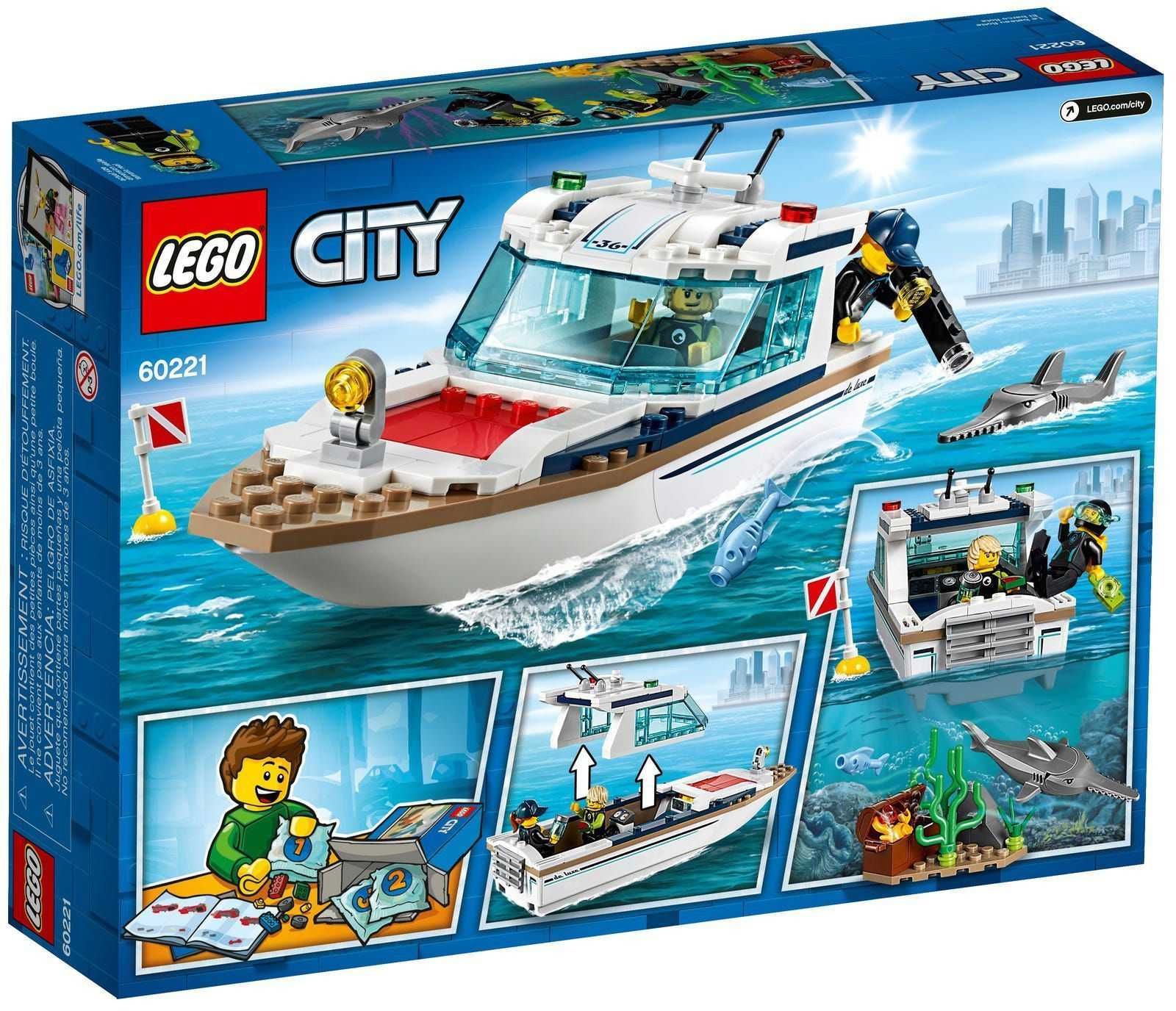 LEGO 60221 CITY Jacht łódź łódka