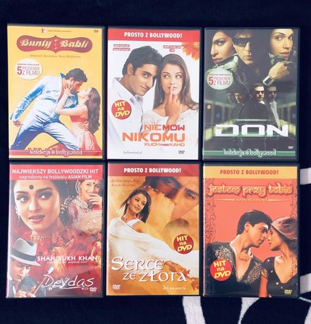 Filmy Bollywood Zestaw 6 filmów