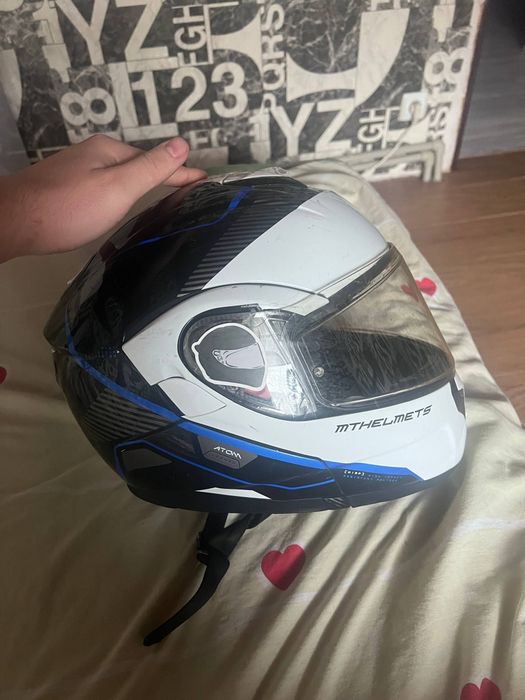 Шолом MT atom sv opened b7 gloss pearl blue xl