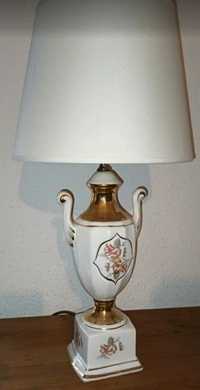 Lampa stołowa z porcelany