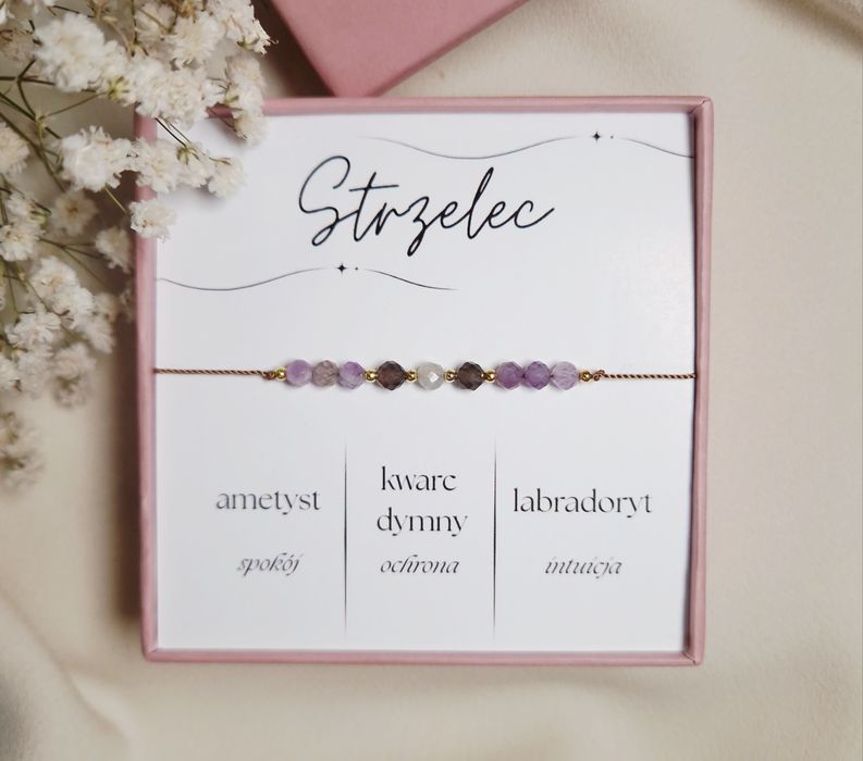 Bransoletka znak zodiaku baran, waga, lew, skorpion,  rak, ryby srebro