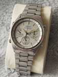 Zegarek Seiko Quartz Chronograph 7A38-7060 silver gold two tone
