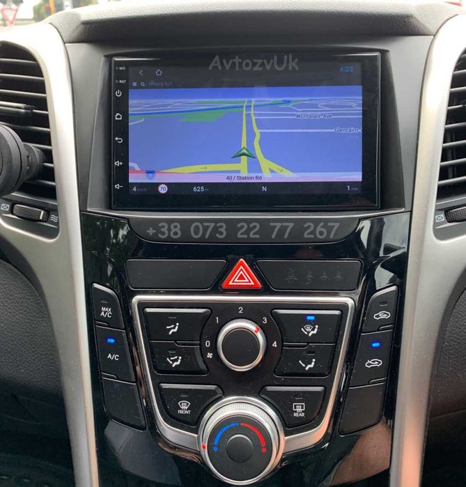 Магнитола I30 Hyundai I 30 ELANTRA GPS USB TV 2 дин CarPlay Android 14