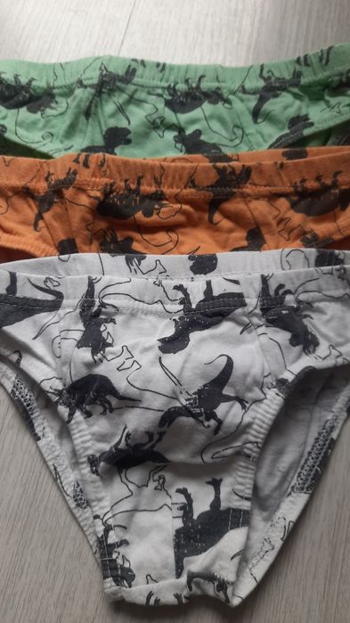Majteczki Bawełniane  7 sztuk w dinozaury i psi patrol rozmiar 122/128