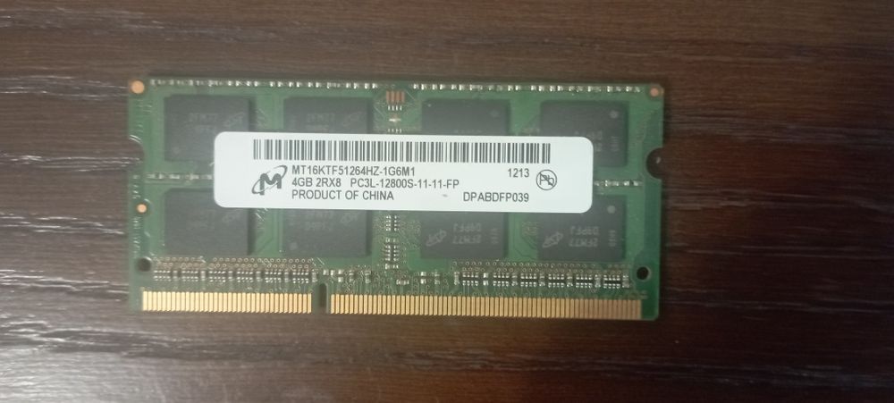 ОЗУ 4 ГБ DDR3 для ноутбука