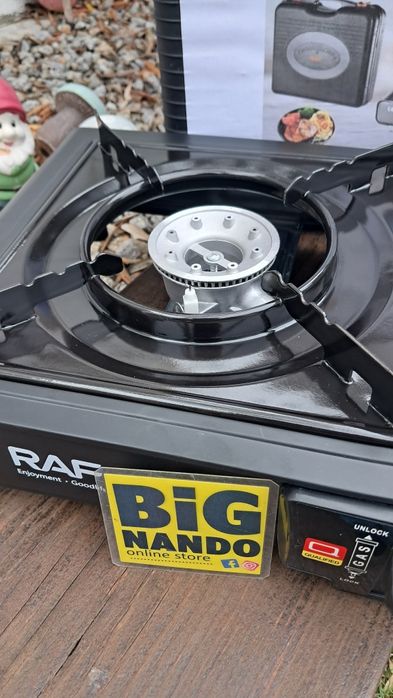 Fogão de Campismo a Gás Portátil, para cartuxo ou  botija com mala