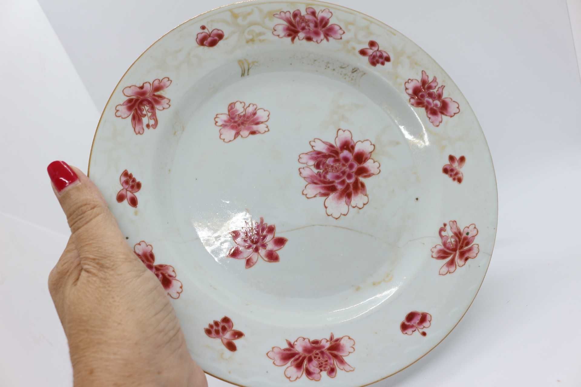 Prato Porcelana Chinesa Companhia das Índias XVIII