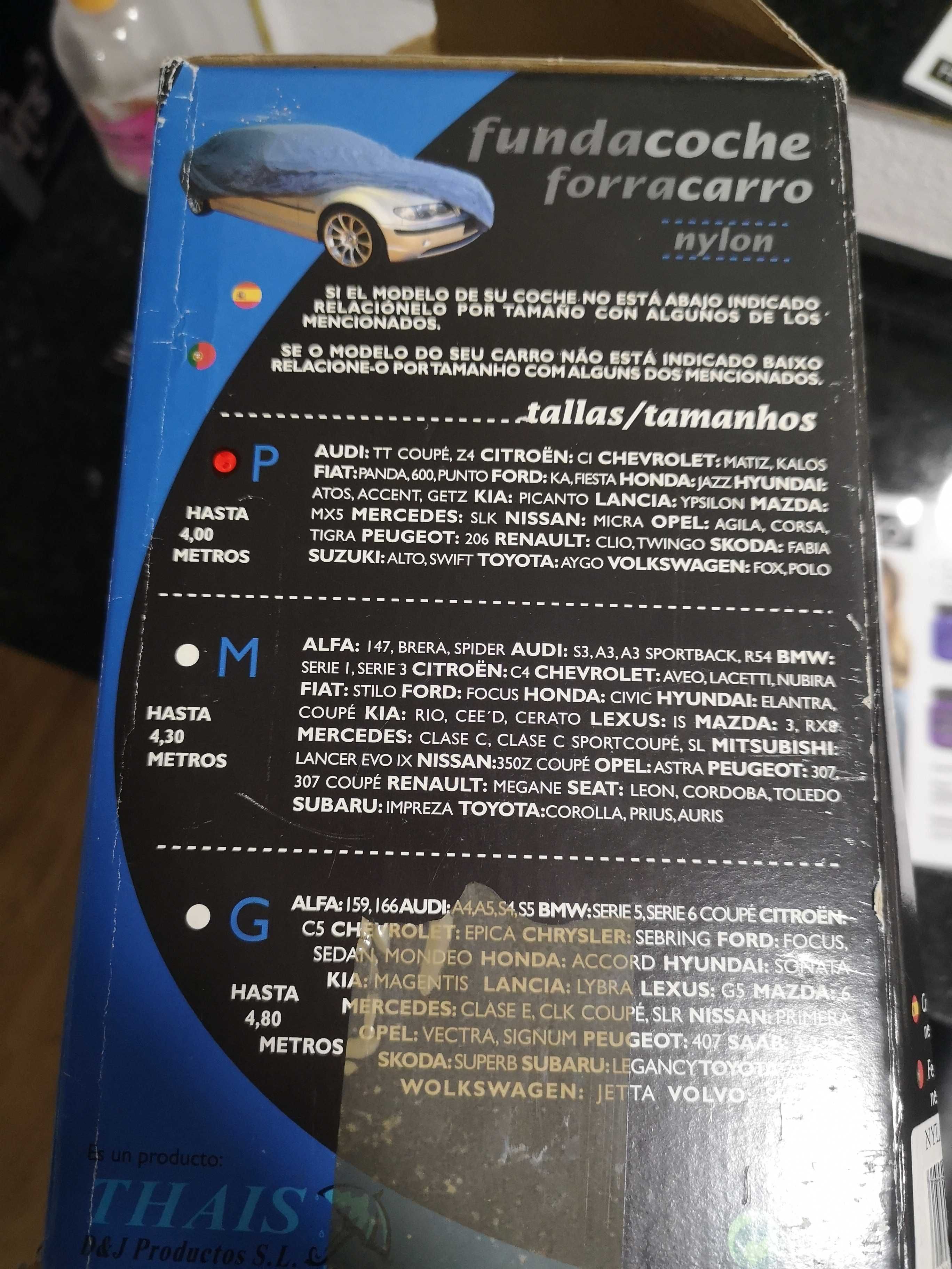 Forra carro 4m Nylon