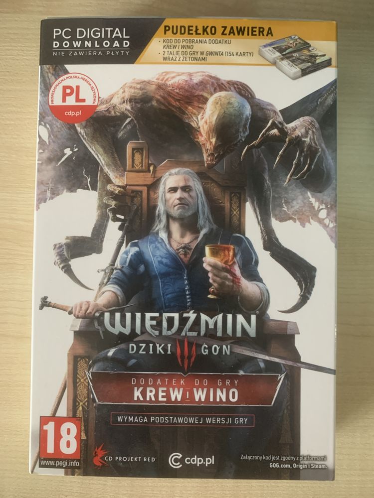 Karty Wiedźmin 3 Krew i wino w folii