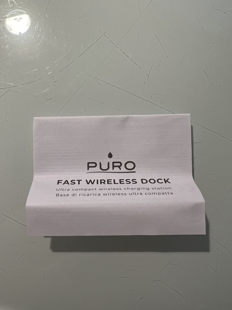 Ładowarka indukcyjna PURO Wireless Charging Station - czarna