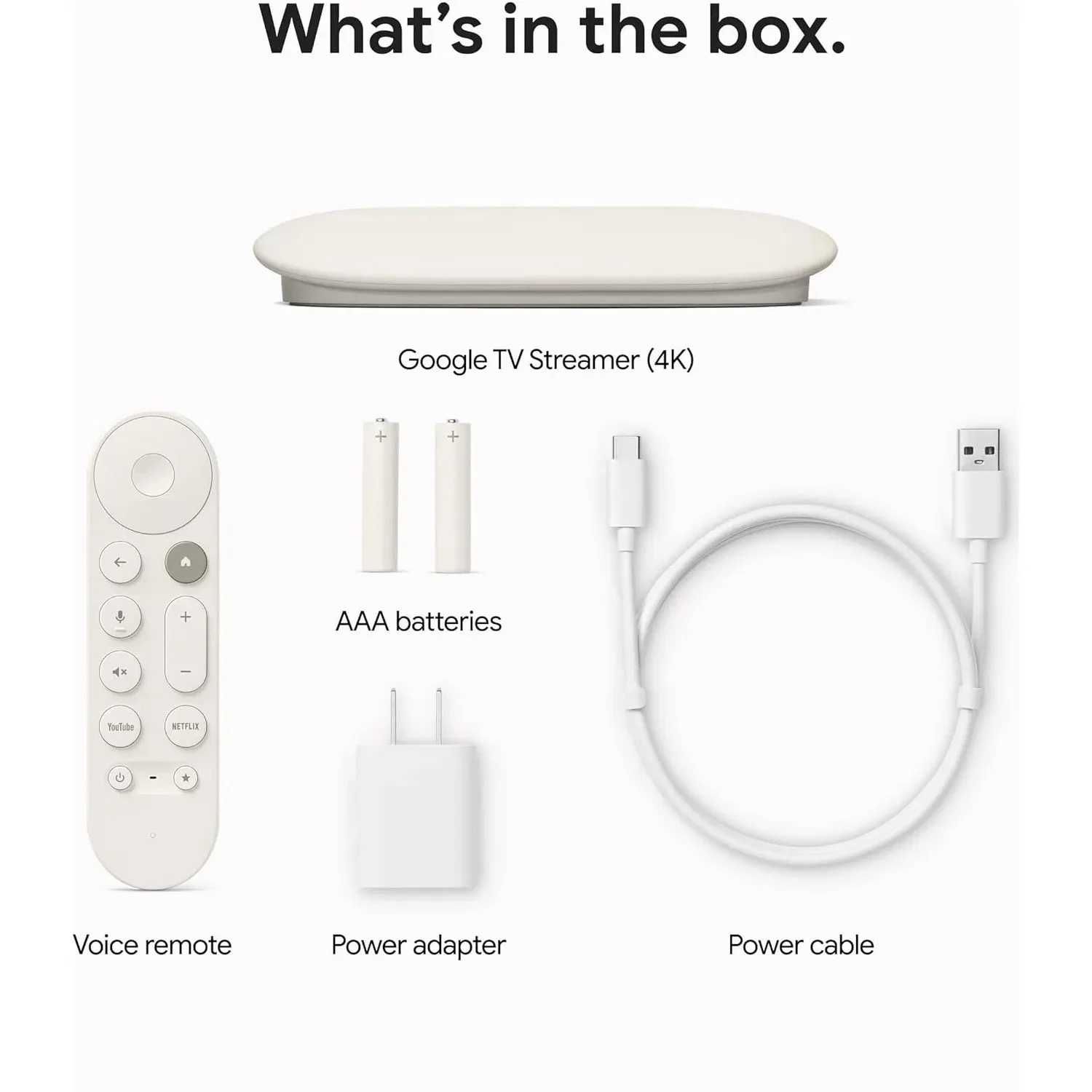 Стаціонарний медіаплеєр Google TV Streamer 4K Porcelain