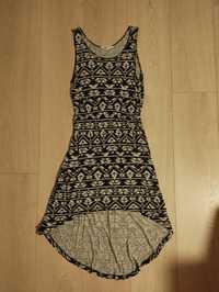 Asymetryczna sukienka mini H&M, rozmiar XS/S