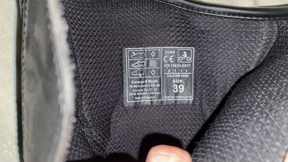 Botas Mota FC-MOTO Tamanho 39
