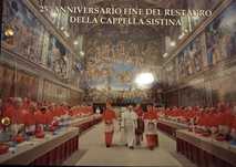 Moeda 2 Euros Aniversário Restauro da Capela Sistina Vaticano 2019
