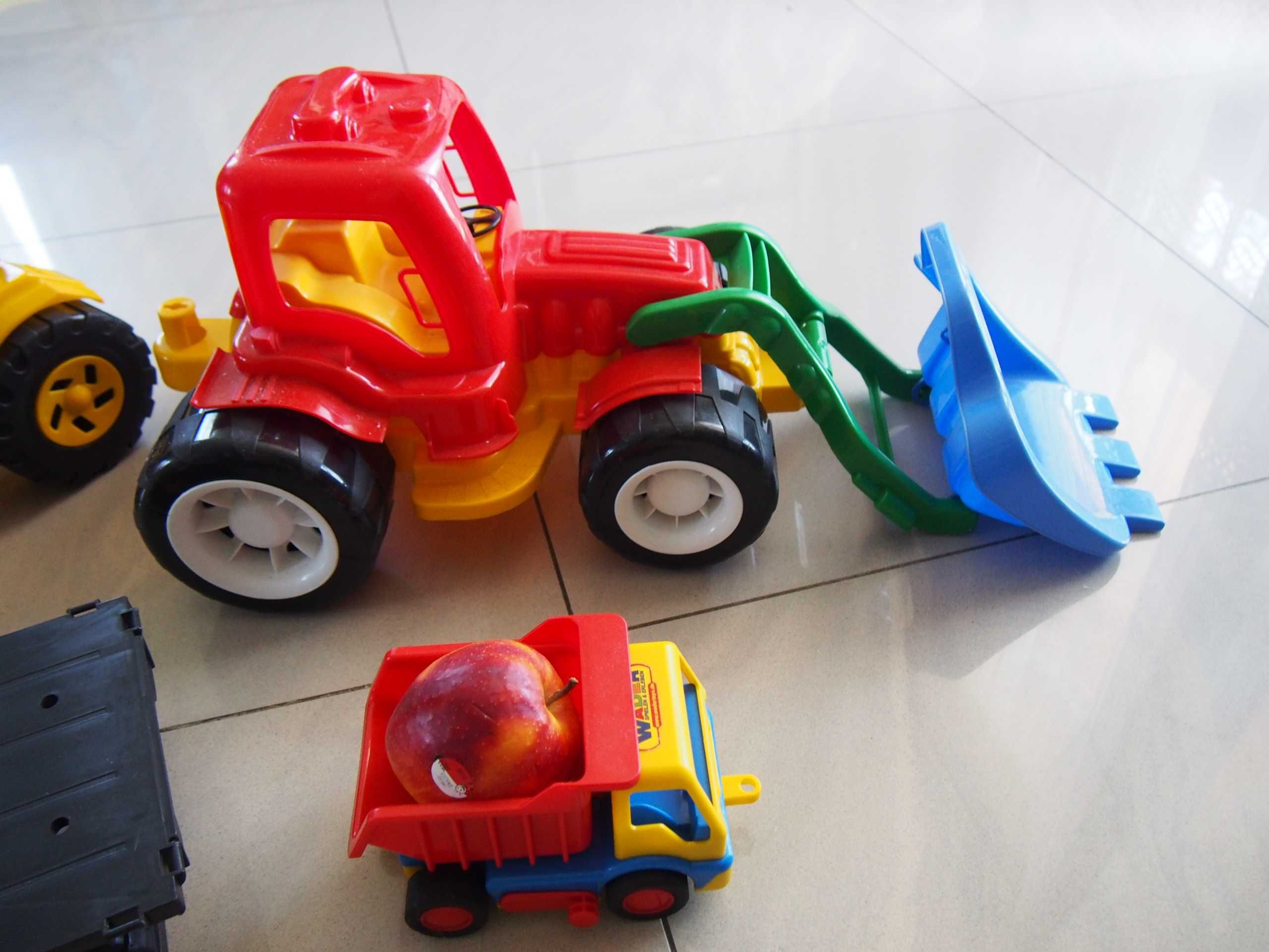 Traktor spychacz zabawka do piaskownicy 3 szt
