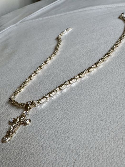 Zloty lancuszek 585  60 cm waga 49,2 g stan idealny