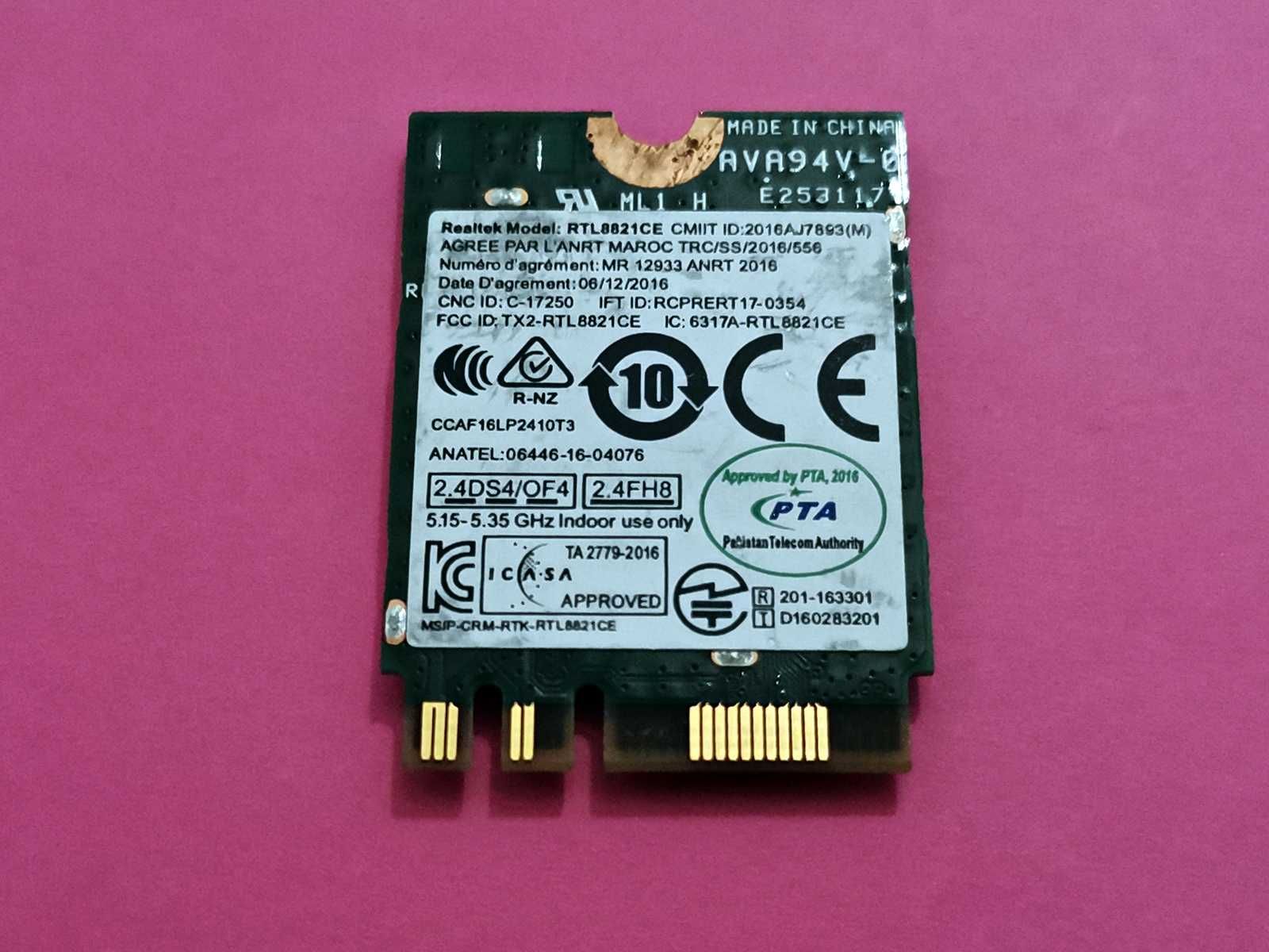 ReaLTek RTL8821cE - Karta Sieciowa WiFi