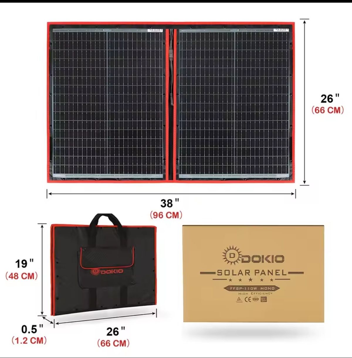 Painel Solar portátil 160w