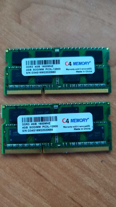 PAMIĘĆ RAM C4 DDR3 2X4GB 1600MHz PC3L-12800