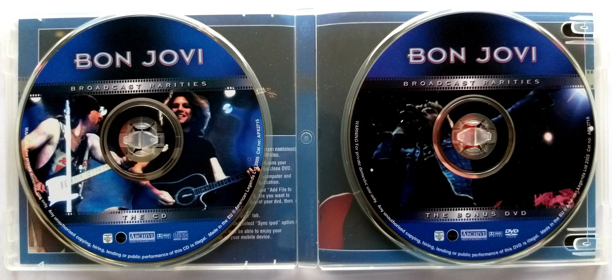 Bon Jovi Broadcast Rarites CD+DVD 2005r