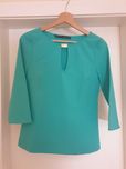 Blusa/top azul turquesa/verde Zara