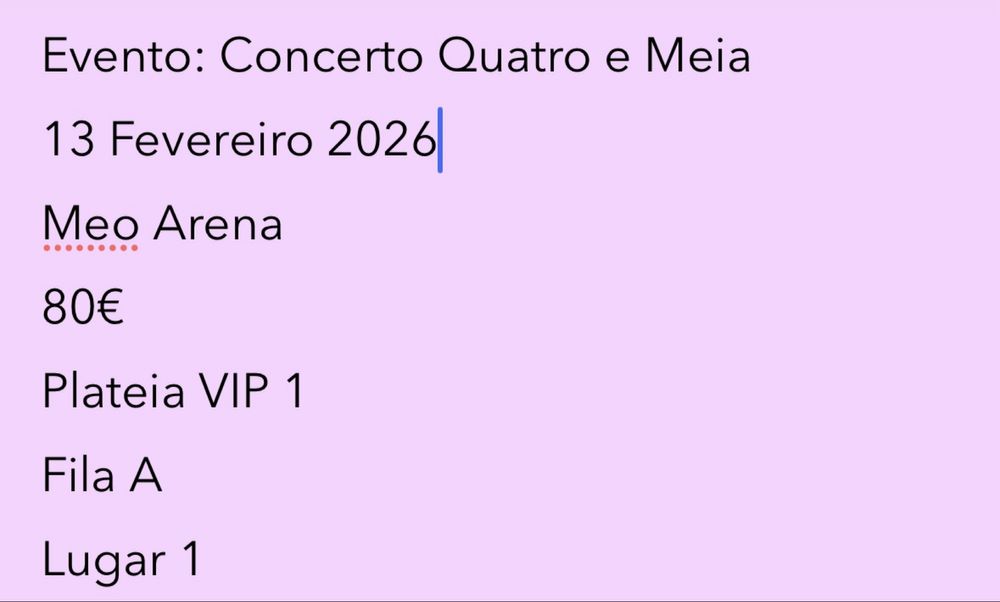 Quatro e Meia Evento 13 Fevereiro 2026
