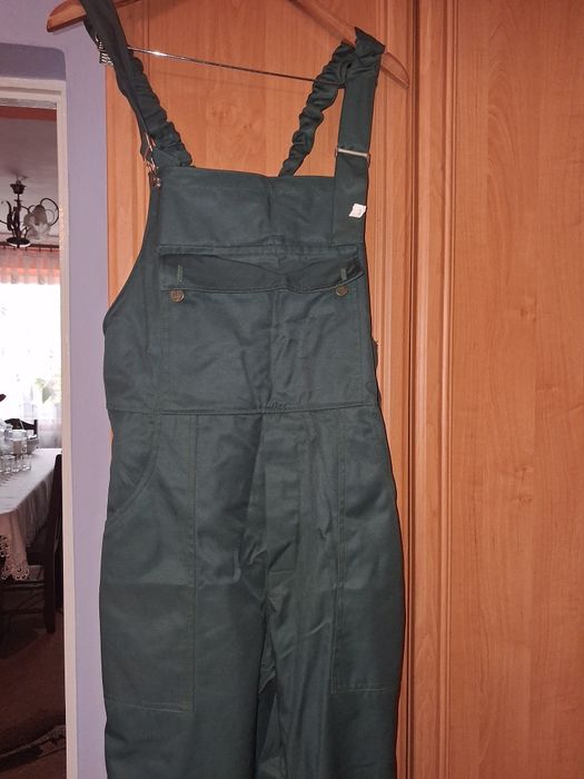 Spodnie robocze ogrodniczki 2 szt bluza nowe