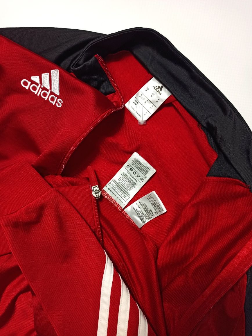 Кофта олимпийка спортивная красная мужская Adidas Размер - М