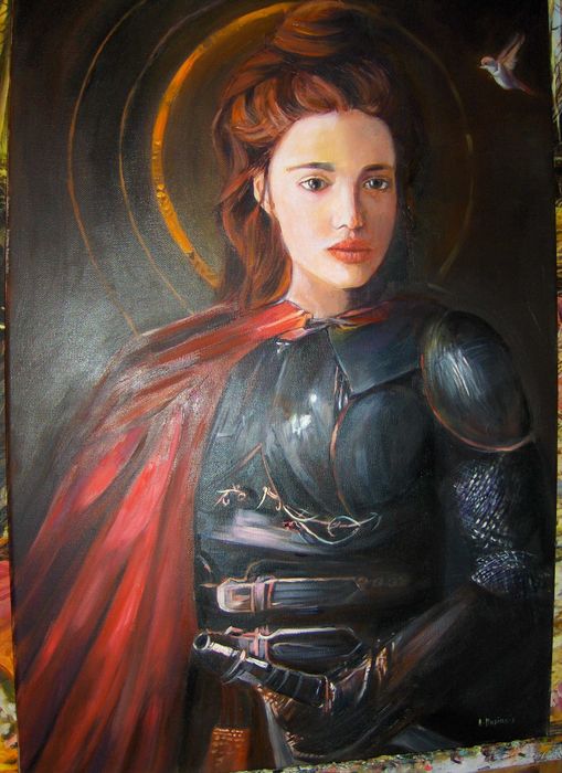 Joanna d'Arc obraz olejny na płótnie