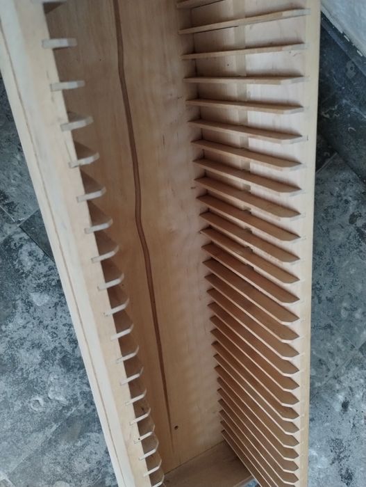 Organizador Cds madeira pinho