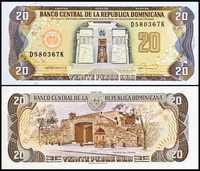 Dominikana 20 Pesos 1990 UNC