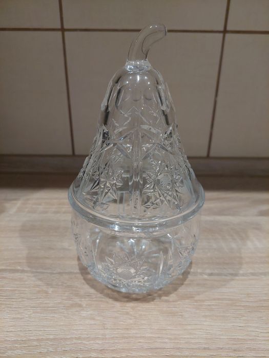 Bombonierka Gruszka kryształ cukierniczka